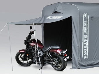 バイクガレージでテント式は最も手軽で簡単