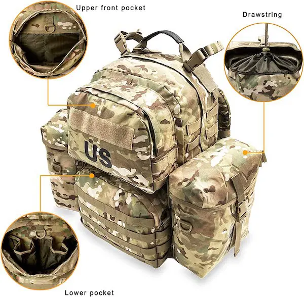 MT] ミリタリー バックパック 米軍 USMC スタイル ILBE リュックサック