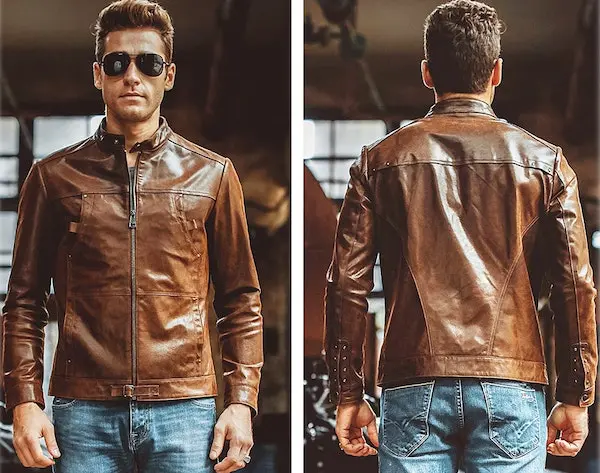 vintage ブラック 豚革 レザー 短丈 ブルゾン ジャケット MA-1