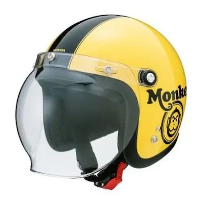 ホンダ　モンキー　ヘルメット　モンキー125 アイボリー　ブラック　ジェットヘル モンキーヘルメット入荷 | 岡島モータークラブのスタッフブログ