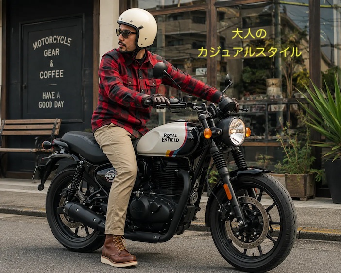 ロイヤルエンフィールドに似合う服装 カジュアル