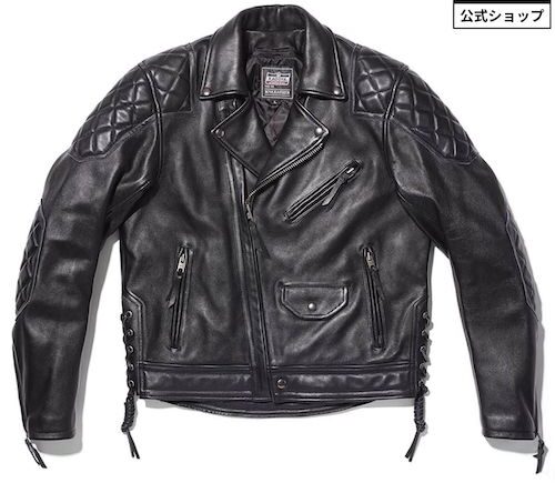 カフェレーサーファッションコーデ 革ジャン