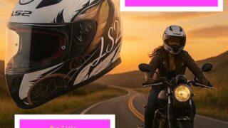 バイク女子に似合うフルフェイス　かっこいい
