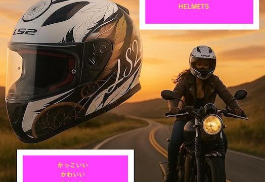 バイク女子に似合うフルフェイス　かっこいい
